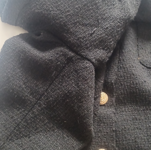 $188 Black Tweed Keira Dress Tuckernuck Xl - Picture 6 of 10